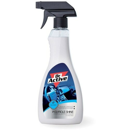 Полироль для кожи, резины и пластика Sintec Dr.Active Polyrole Shine, спрей, 500 мл 7992595