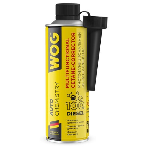 Присадка в дизельное топливо Wog, цетан-корректор, 335 мл 9259235 .