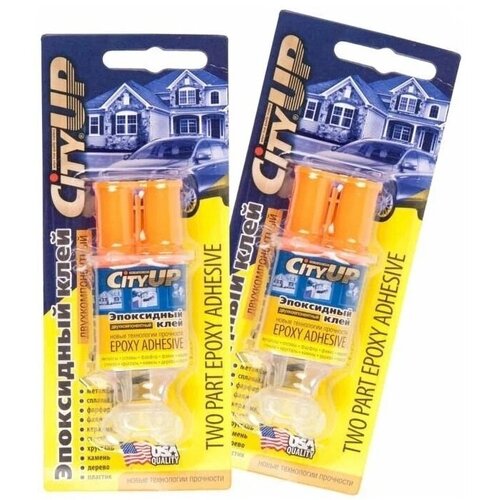 Клей универсальный эпоксидный, двухкомпонентный шприц-тюбик 2х3г.