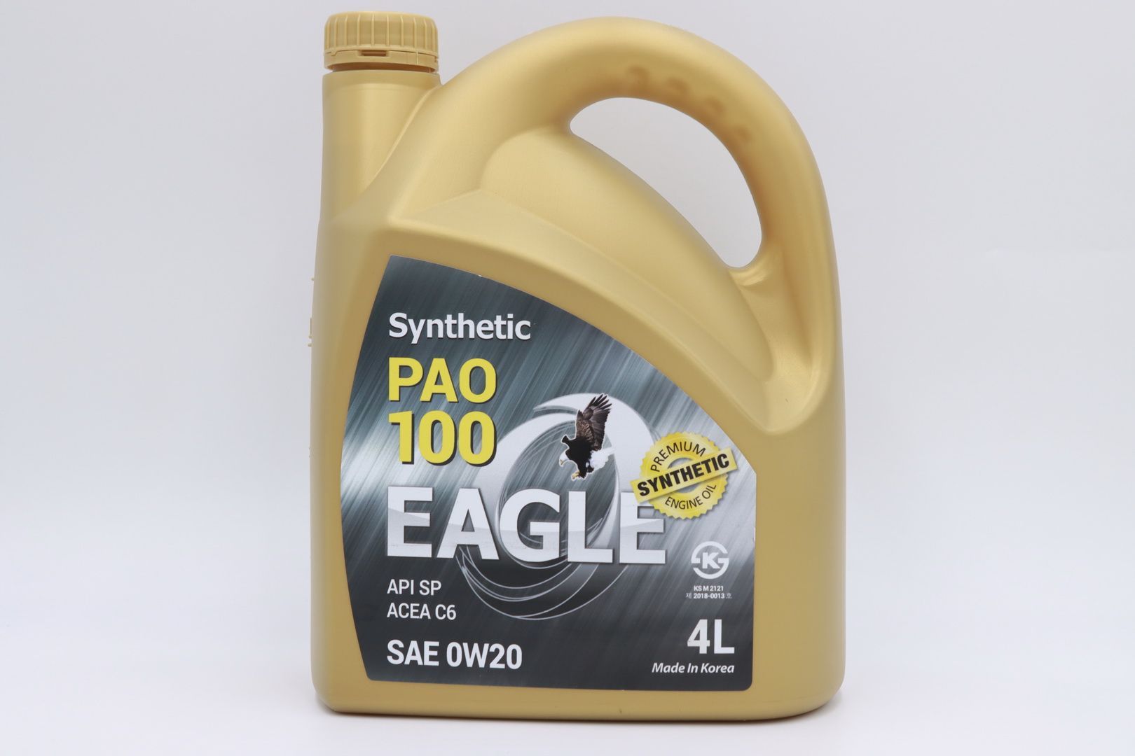 Моторное масло EAGLE PAO-100 SYNTHETIC 0W20 API SP 4L