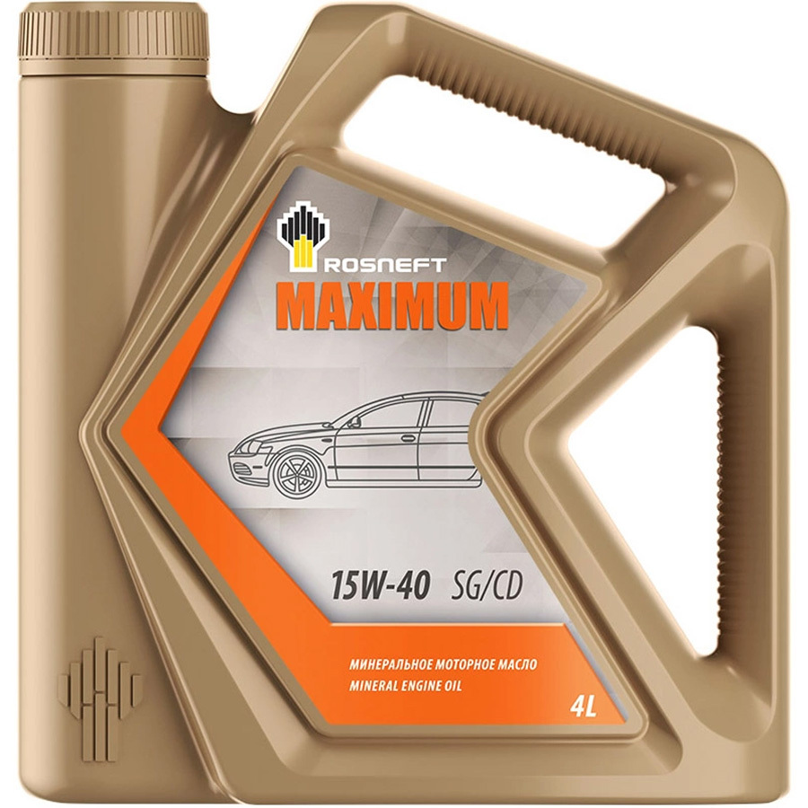 Моторное масло Rosneft Maximum 15W-40, 4 л