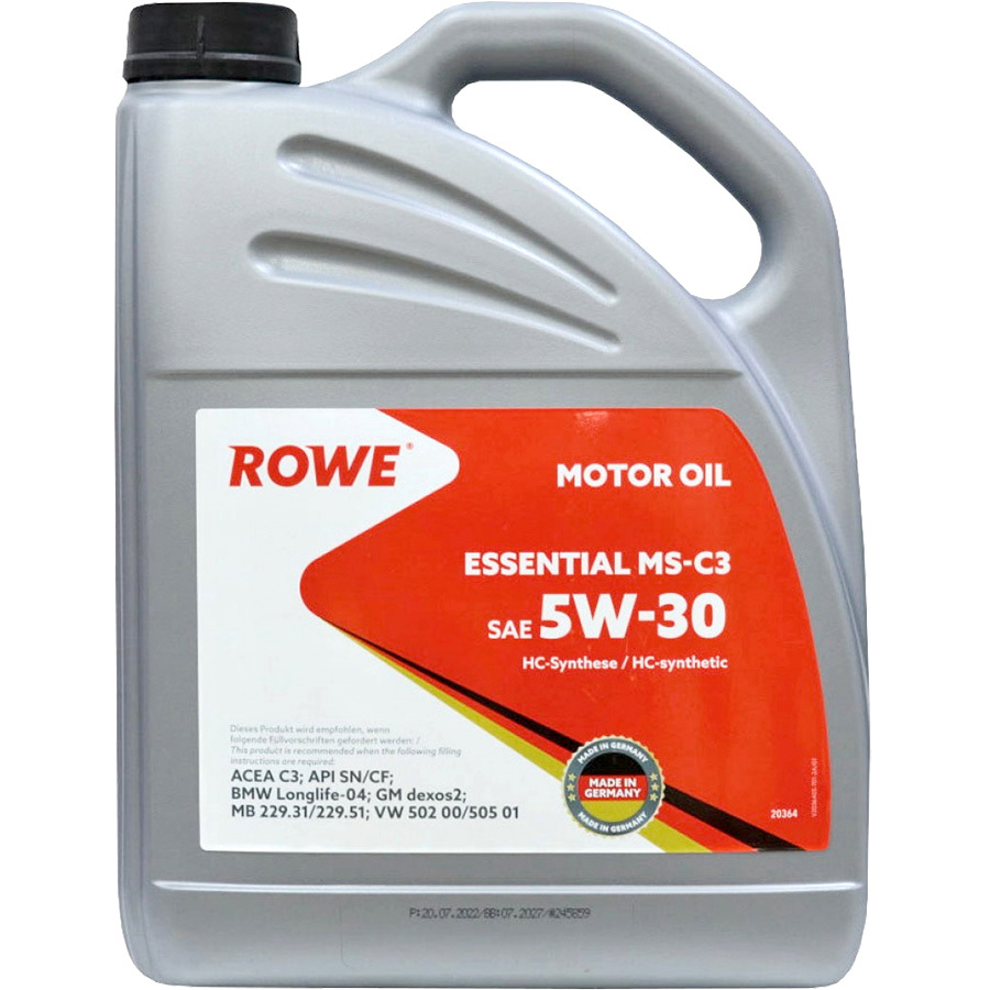 Моторное масло ROWE Essential 5W-30, 4 л ROWE - 1