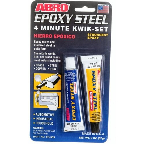 Клей эпоксидный abro высокопрочный авто es-509 57г