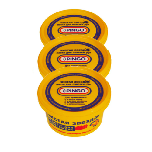 Паста для очистки рук "Чистая звезда" 650мл комплект 3шт