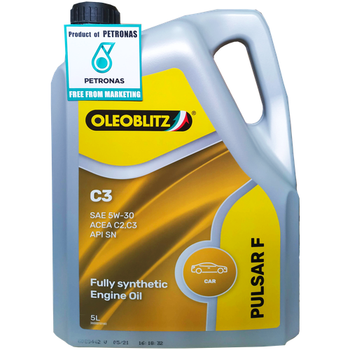 70658ML2EU Моторное масло PETRONAS OLEOBLITZ PULSAR F C3 5W-30. ACEA C2, C3, API SN, MB 229,51/229,52, 4/5 л, шт