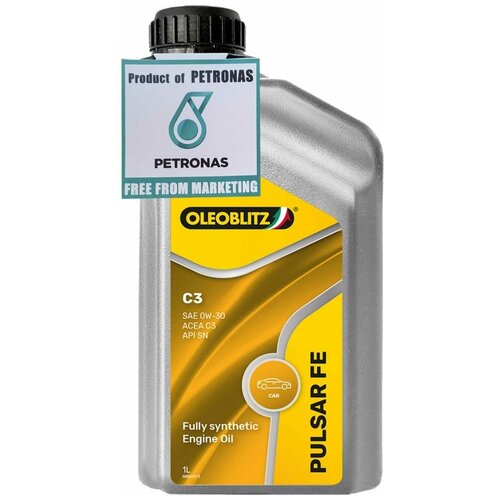 70643EL8EU Моторное масло PETRONAS OLEOBLITZ PULSAR FE C3 0W-30. Синт. масло. ACEA C3, API SN, MB 229.51/229.52. RN 0700. 1 л