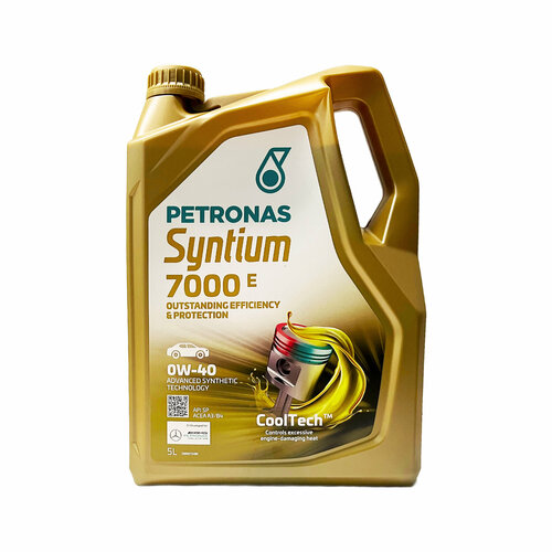70722M12EU Моторное масло PETRONAS SYNTIUM 7000E синт. 0W40, 5л