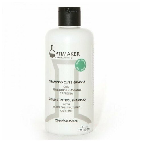 Optima Шампунь Shampoo Cute Grassa Себорегулирующий для Жирных Волос, 250 мл