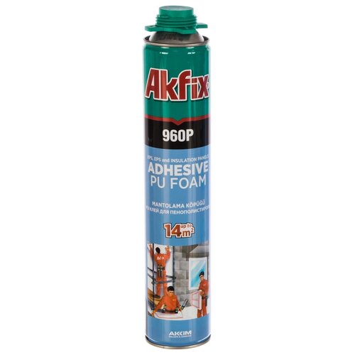 Akfix Клей-пена для пенополистирола и пенопласта 960P, 900 гр. FA009