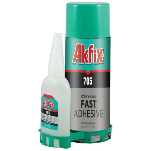 Набор для склеивания Akfix 705, аэрозоль 400 мл, + клей 125 г Akfix 6957195 .