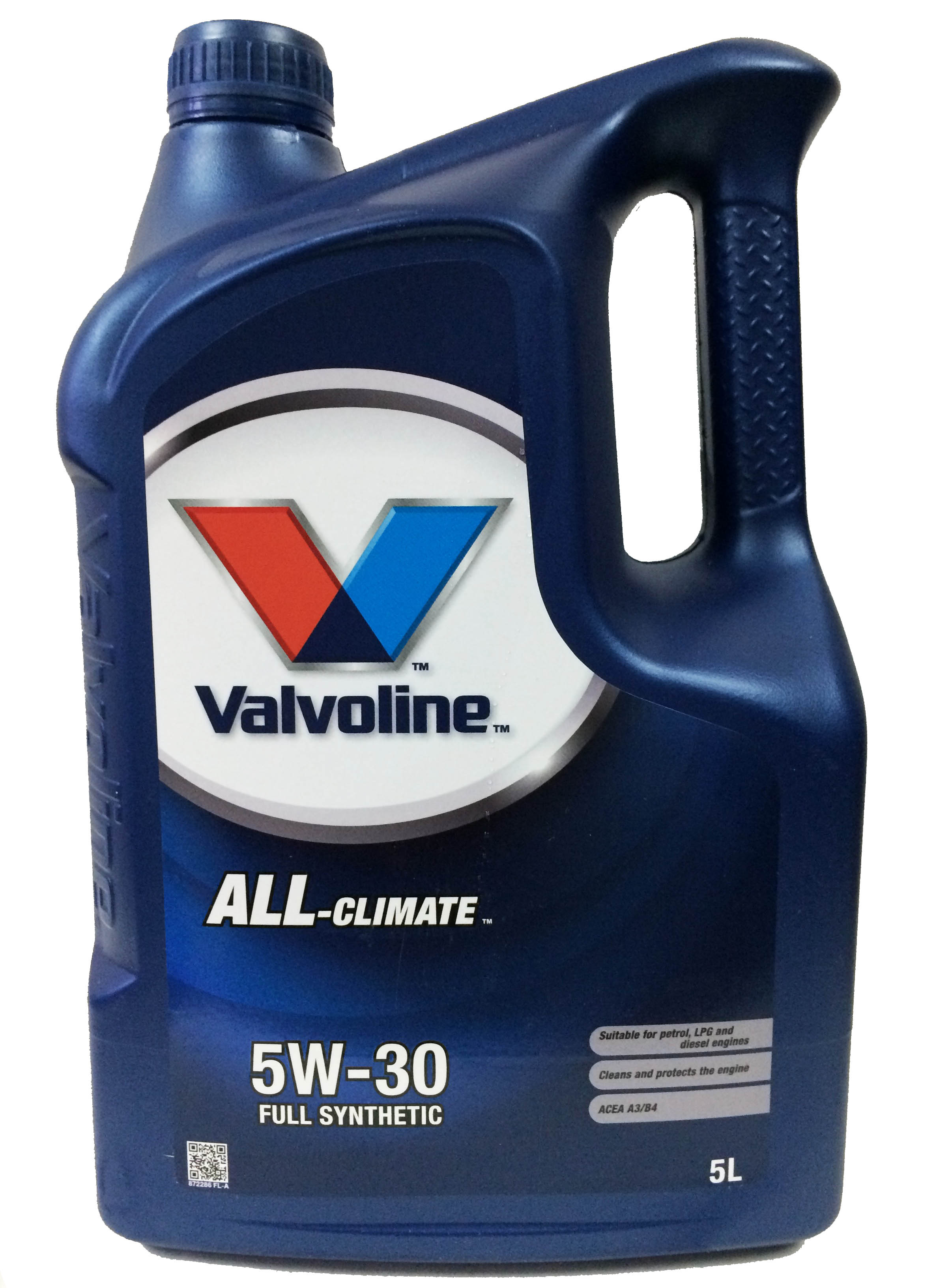 Моторное масло Valvoline синтетическое All Climate 5W30 Api Sl/Cf Acea A3/B4 5л