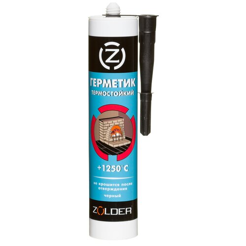 TERMO zolder 280ML zwart/Термостойкий герметик черный