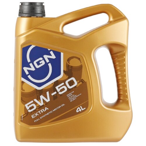 NGN Моторное Масло Синт. 5w-50 Sn/Cf Extra 4l Бензиновые Многоклапанные Двигатели С Турбонадубом И Без, Дизельные Двигатели...