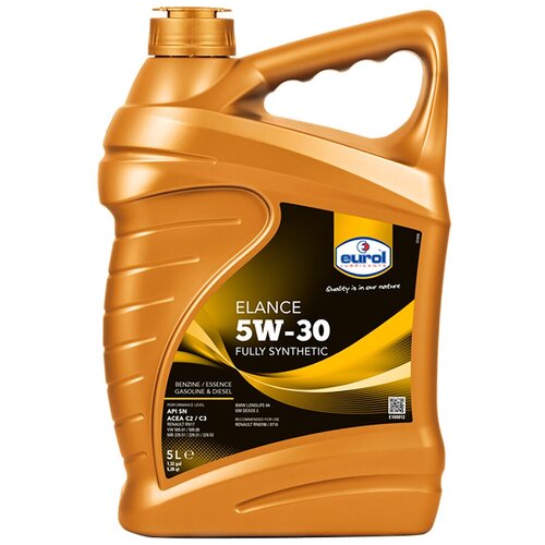 Синтетическое моторное масло Eurol Elance 5W-30 ACEA C2, C3, 5 л.