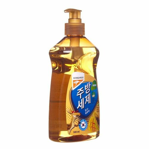 Корейское средство для мытья посуды, гель-жидкость с ароматом апельсина и грейпфрута, Kangaroo Home, 500 мл