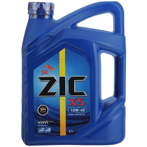 Zic Масло Моторное 10W40 Zic X5 4Л Полусинтетика (Пластик)