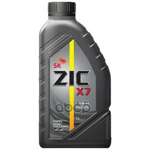 Zic Масло Zic 5w40 X7 Api Sn Acea A3/B4 A3/B3 1л Син 132662