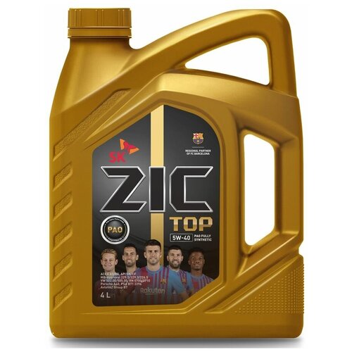 Моторное масло ZIC TOP 5W-40 API SN/CF, 4л