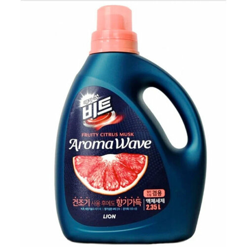 Средство для автоматической стирки 3000 мл, BEAT AROMAWAVE, Lion, 8806325611721