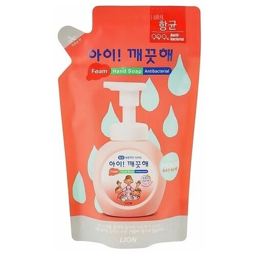CJ Lion Пенное мыло для рук Ai - Kekute с ароматом персика, увлажнение, запасной блок, 200 мл