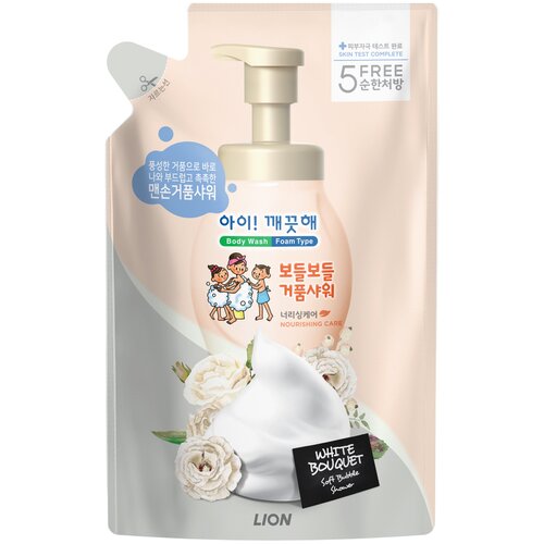 Lion Ai-Kekute Пенка для душа питательная с цветочным ароматом 650 гр запасной блок