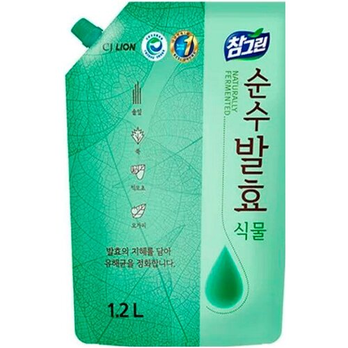 Средство для мытья посуды горные травы LION "Chamgreen Pure Fermentation" 1.2 л