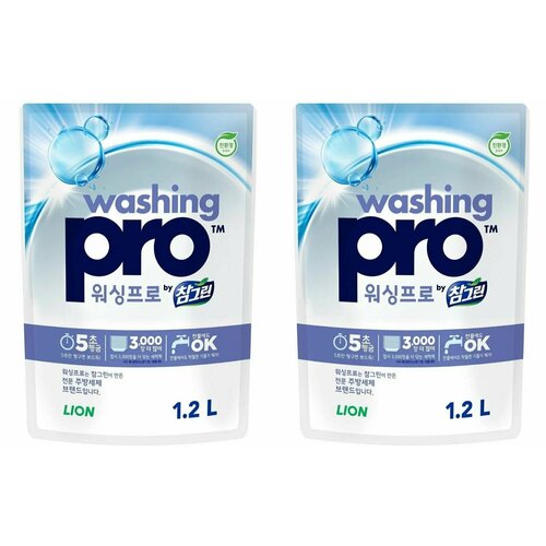 LION Средство для мытья посуды Washing Pro 1,2 л - 2 штуки