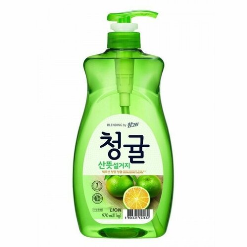 Lion Средство для мытья посуды, овощей и фруктов Unripe Green Tangerine by Chamgreen, 1кг