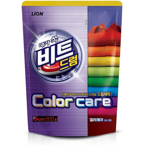 Порошок стиральный LION BEAT DRUM COLOR CARE концентрированный 800 г