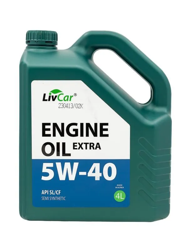 Моторное масло LivCar полусинтетическое ENGINE OIL EXTRA 5W40 4л