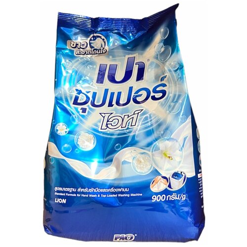 LION PRO Стиральный порошок для всех типов стиральных машин отбеливающий Premium White 900гр