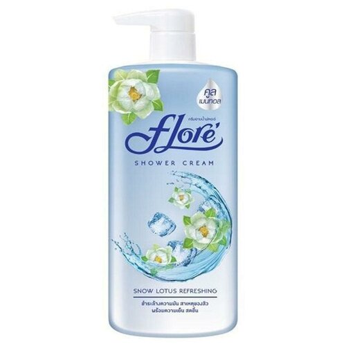 LION Flore Крем-гель для душа 500мл Лотос, освежающий (Snow Lotus Refreshing)