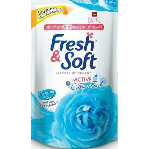 Lion Essence Fresh&Soft Morning Kiss Гель для стирки белья Утренний поцелуй 400 мл в мягкой упаковке