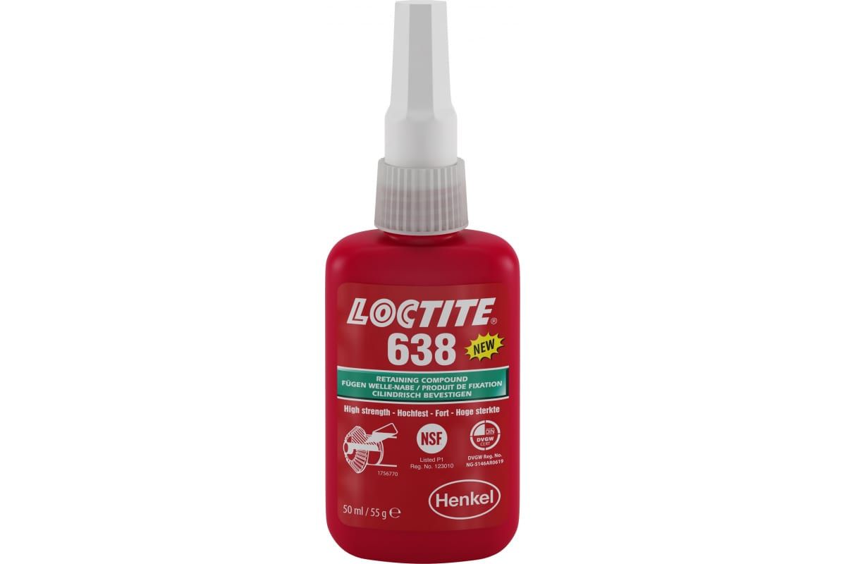Вал-втулочный фиксатор Loctite 638 S быстроотверждаемый, 50мл 1803357