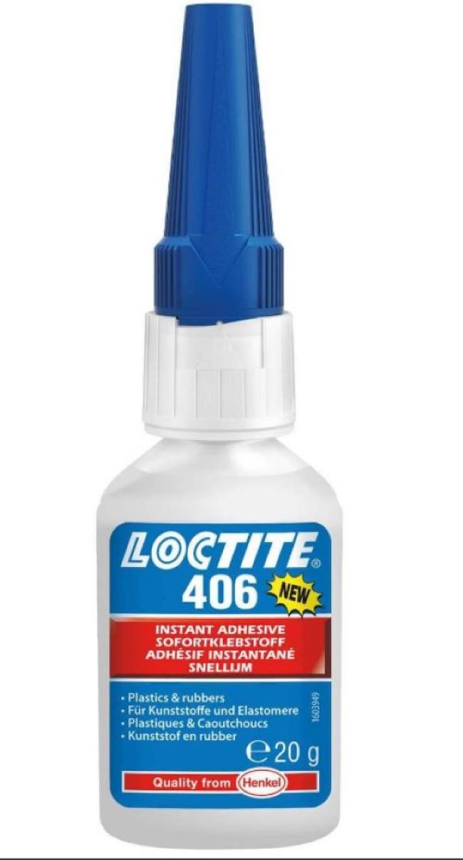 Локтайт 406 Клей Цианоакрилатный Для Эластомеров И Резины 20г. 1924110 LOCTITE 1924110